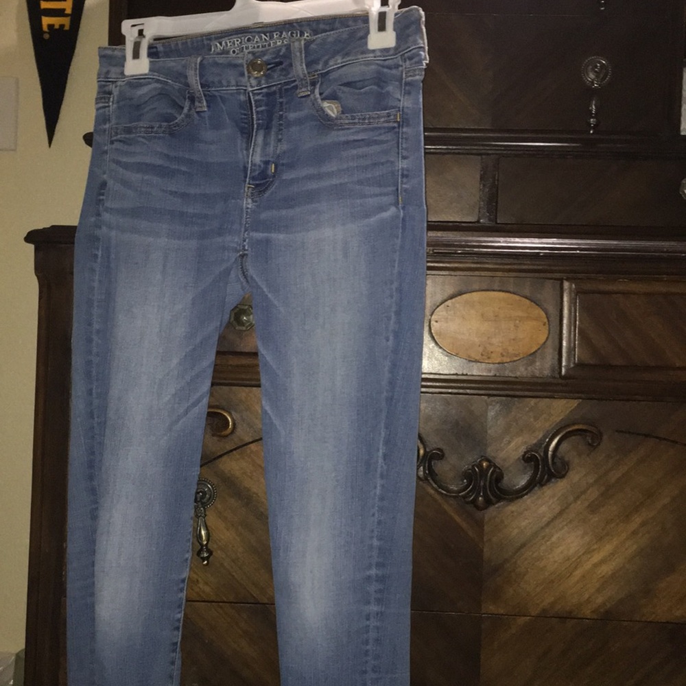 American Eagle Size 4 Skinny Jeans Light Wash